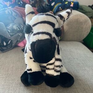 WILD REPUBLIC 2009 Sitting 12” Zebra Plush